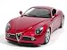 2008 Alfa Romeo 8C Competizione diecast model car 1:18 scale die cast by Welly - Red 18013w Image