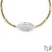 FPJ Exquisite Necklace With Crystal and Faux pearls Crafted in 14K/925 Gold plated Silver. Total item weight 40.0g