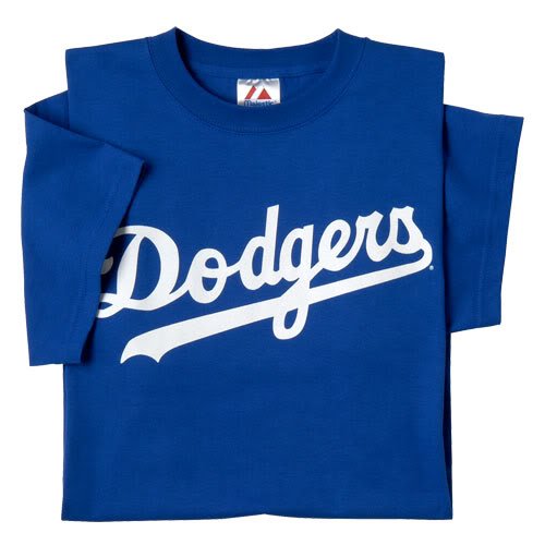 Los Angeles Dodgers 100% Cotton Crewneck Officially Licensed MLB Jersey Youth Medium