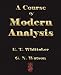 A Course of Modern Analysis