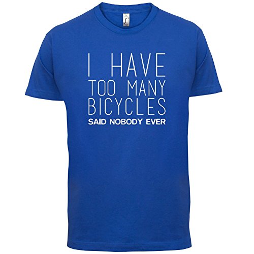 Dressdown Men's I Have Too Many Bicycles Said Nobody Ever T-Shirt XL Blue