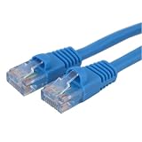 Ethernet Cable, CAT5E - 100 ft Blue
