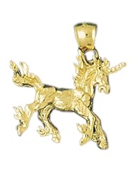CleverEves 14K Gold Pendant 3-D Unicorn 6.4 - Gram(s)