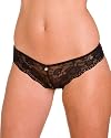 Camille Super Boost Black Lace Thong