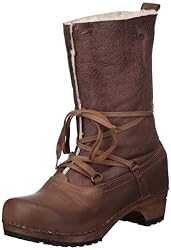 Sanita Wood-Carol Boot 458208, Damen Schlupfstiefel, Braun (Antique Brown 78), EU 37