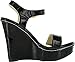 Kayleen CHERI-1 Women's Patent Strappy High Heel Platform Wedge Sandals