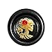 Body Candy Black Stainless Steel Red Rose Skeleton Cameo Cheater Plug Pair