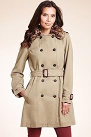 Pure Cotton Double Breasted Belted Trench Coat