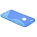 iPhone 6 Plus Case - LK S Shape Slim TPU Gel Rubber Soft Skin Silicone Case Cover for iPhone 6 Plus (5.5inch) + Stylus Pen (TPU - Blue)