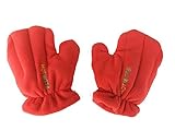 Microwave Hand Warmers Gloves - Pair of Hot Mitts red medium