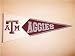 Texas A&M Aggies Mascot - Classic NCAA College (Pennants)