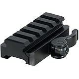 UTG 5-Slot QD Lever Mount Adaptor and Riser, Medium Profile