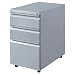 3-Drawer File Cabinet - Silver