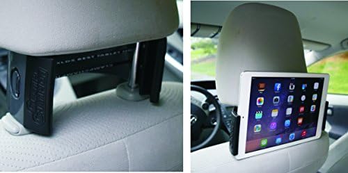 NEW Clamp Champion Car Head Rest - Fits All Tablets and Smart Phones. Mounts Car Headrest , Visor, Glove Box, Thigh and Plane - Ipad, Samsung, Surface, Kin