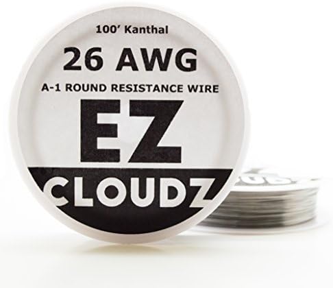 Kanthal & 20 Pcs. Japanese Cotton - 100 Ft 26 Gauge AWG A1 Round Wire 0.40mm A-1 26g