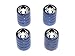 Search : Spider White - Spiderman - Tire Rim Valve Stem Caps - Blue