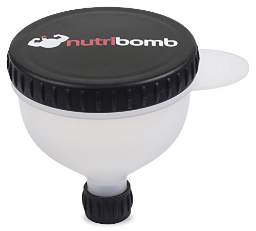 Nutribomb Fill N Go Funnel - Protein Funnel - Water Bottle Funnel