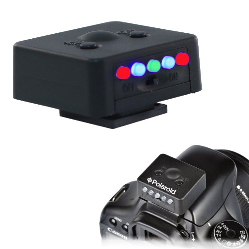 Polaroid Hot Shoe Digital LED Spirit Level For The Canon Digital EOS Rebel T3i, T3, T1i , T2i, XSI, XS, XTI, XT, 60D, 50D, 40D, 30D, 20D, 10D, 5D, 1D, 5D Mark 2, 7D Digital SLR Cameras