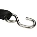US Cargo Control, Stainless Steel Ratchet Strap Tie Down, 1 Inch Wide X 10 Foot Long, Black Tie Down Strap, Stainless Steel Ratchet, S Hook Tie Downs, Dependable Utility Straps to Secure Cargo