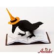 6" Reading Raven By Annalee