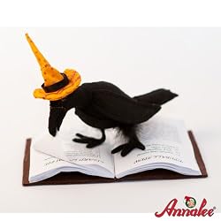 6" Reading Raven By Annalee