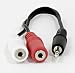 3.5mm Stereo Headphone Splitter 1 Male To 2 Female Free Shipping