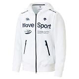 (デサント)DESCENTE Hooded Sweat Jacket DAT2153 WHT ホワイト×Uネイビー S