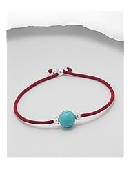 Red Stretch bracelet In Sterling Silver Bracelet