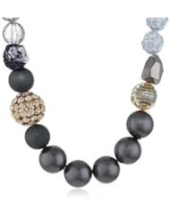 Lenora Dame "Retro" The Queen Mum Grey Choker Necklace, 18"