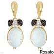 Rosato! Made in Italy Elegant Ring With 2.00ctw Super Clean GH/VS Diamonds, Aquamarine and Onyx Made of 18K Gold