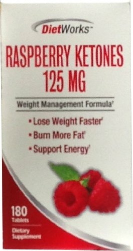 DietWorks Raspberry Ketone, 125 mg, 180 tablets