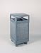 Howard Aspen 29 gallon Steel/Stone Panel Hinged Top Gray with Dove Gray Stone Panels Waste Receptacle R36HT-2000PL