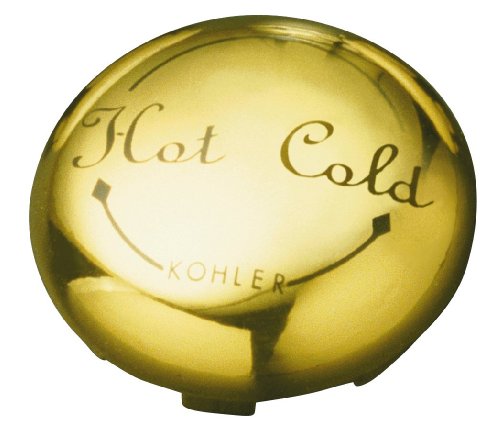 KOHLER K-12001-PB Fairfax Single Control Plug Button, Vibrant Polished Brass