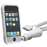 2 in 1 Apple iPhone Accessory Kit - Flexible Silicone Case + Rapid Car Charger by Eforcity