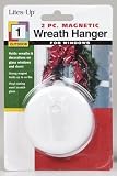 Lites up 21444 10-pound Capacity Magnetic Wreath Hanger 1-count - White