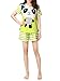 VENTELAN Women's Casual Panda Pattern Nightwear Comfy Stripes Short Pajama Sets