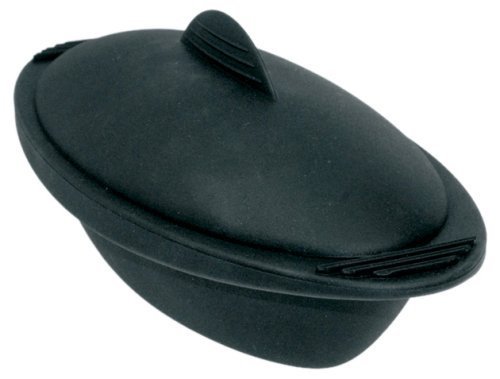 Orka Personal 20-Ounce Oval Steamer Black