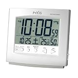 PYXIS (ピクシス) 目覚まし時計 デジタル 電波時計 NR525W