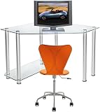 Corner Glass Computer Desk by RTA Products