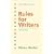 Rules for Writers