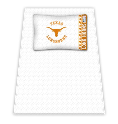 Best Quality Micro Fiber Sheet Set - Texas Longhorns NCAA /Color White Size Full