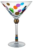 MoMo Panache Cheers Martini Glass, 8-Ounce, Set of 4