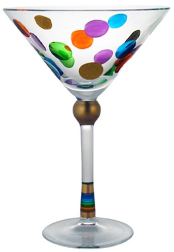 MoMo Panache Cheers Martini Glass, 8-Ounce, Set of 4