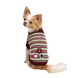Z & Z Pearl Knit Sweater W/Flowers Xsm