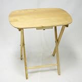 Oversized Folding TV Tray TV Table - Solid Wood in Natural Oversized Folding TV Tray TV Table - Solid Wood in Natural