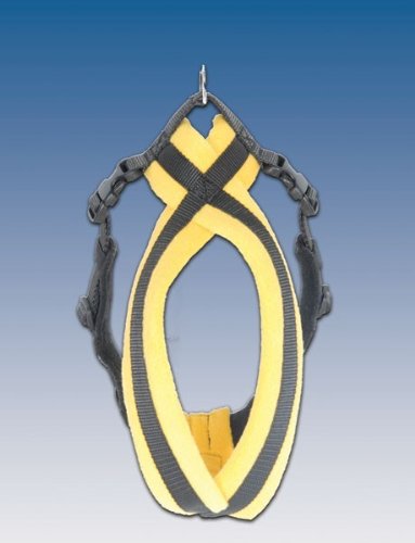 Fleece Walking Harness for Dogs Yellow (40-50cm) Size 0