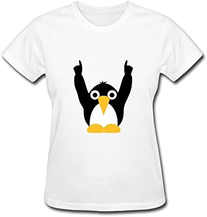 PCY Women's Create My Own Party Pinguine Awesome T-shirts XL White