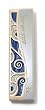Colored Swirls Shema Mezuza by Lev Gifts and Design ( 4" L )