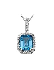 Genuine Blue Topaz Pendant by Effy Collection®