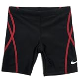 NIKE キッズ・ジュニア男児用 ブランドスクール水着 sw1639 150cm ブラック×レッド